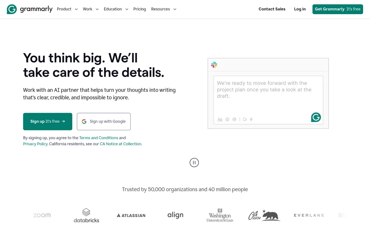 Grammarly screenshot