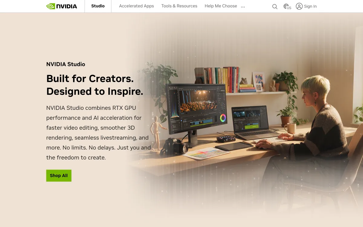 NVIDIA Studio Canvas screenshot