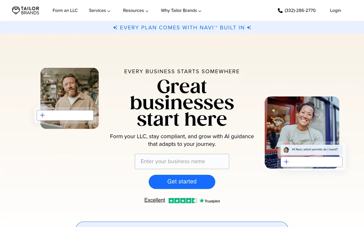 Tailor Brands screenshot