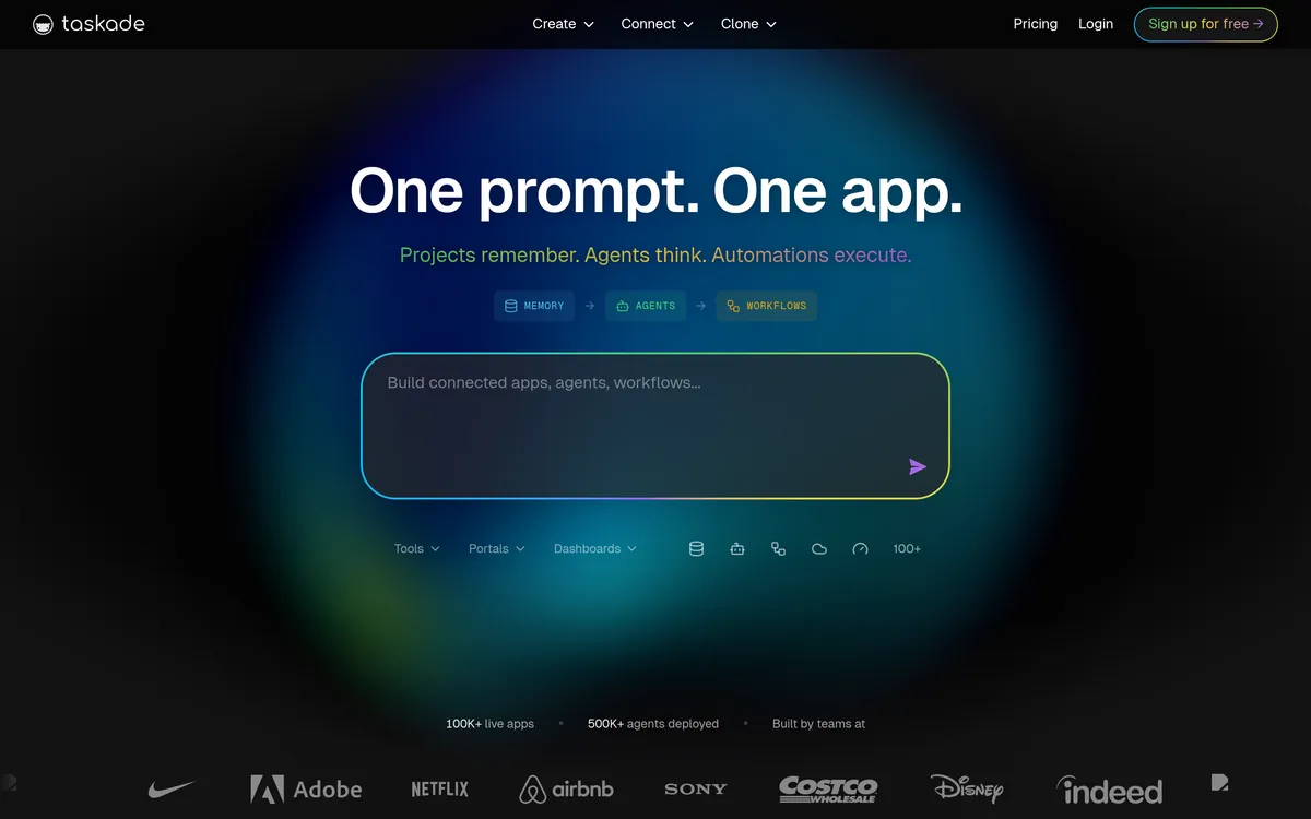 Taskade screenshot