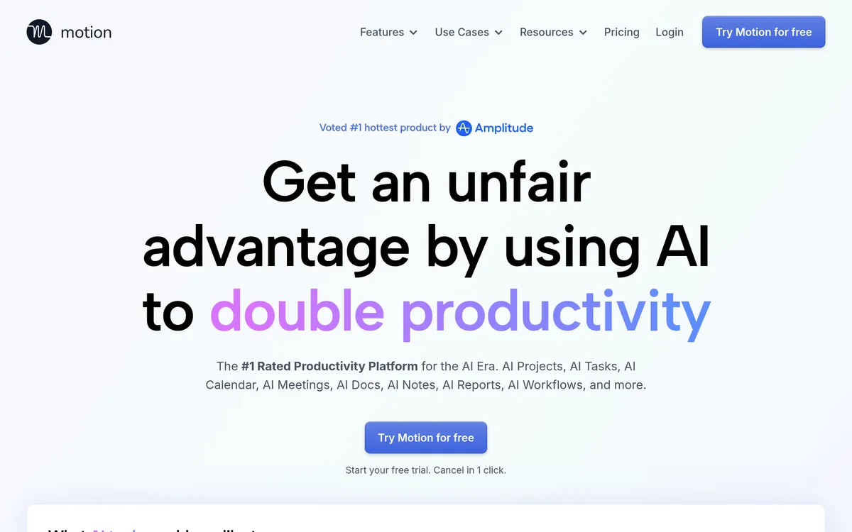 Motion screenshot