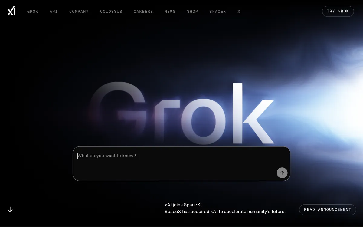 Grok screenshot