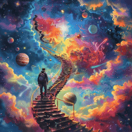 AI-generated art slideshow — fantasy, cyberpunk, and more